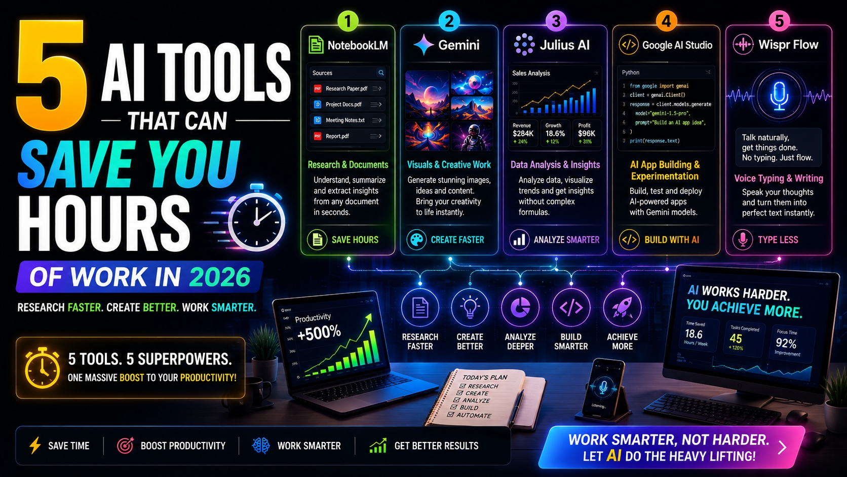 5 AI Tools That Can Save You Hours of Work in 2026